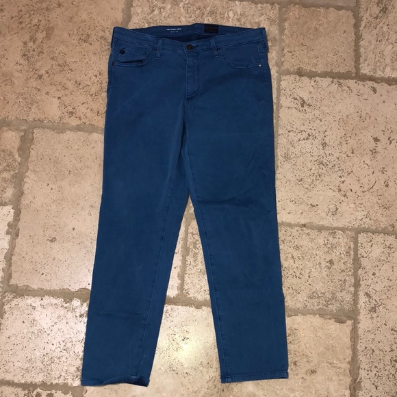 AG ADRIANO GOLDSCHMIED Blue Pants size 30 The Prima Crop - Picture 2 of 6
